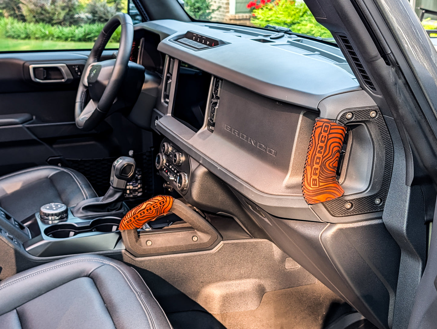 2021+ Ford Bronco Leather Grab Handle Wrap Set | Full Grain Leather Interior Accessories