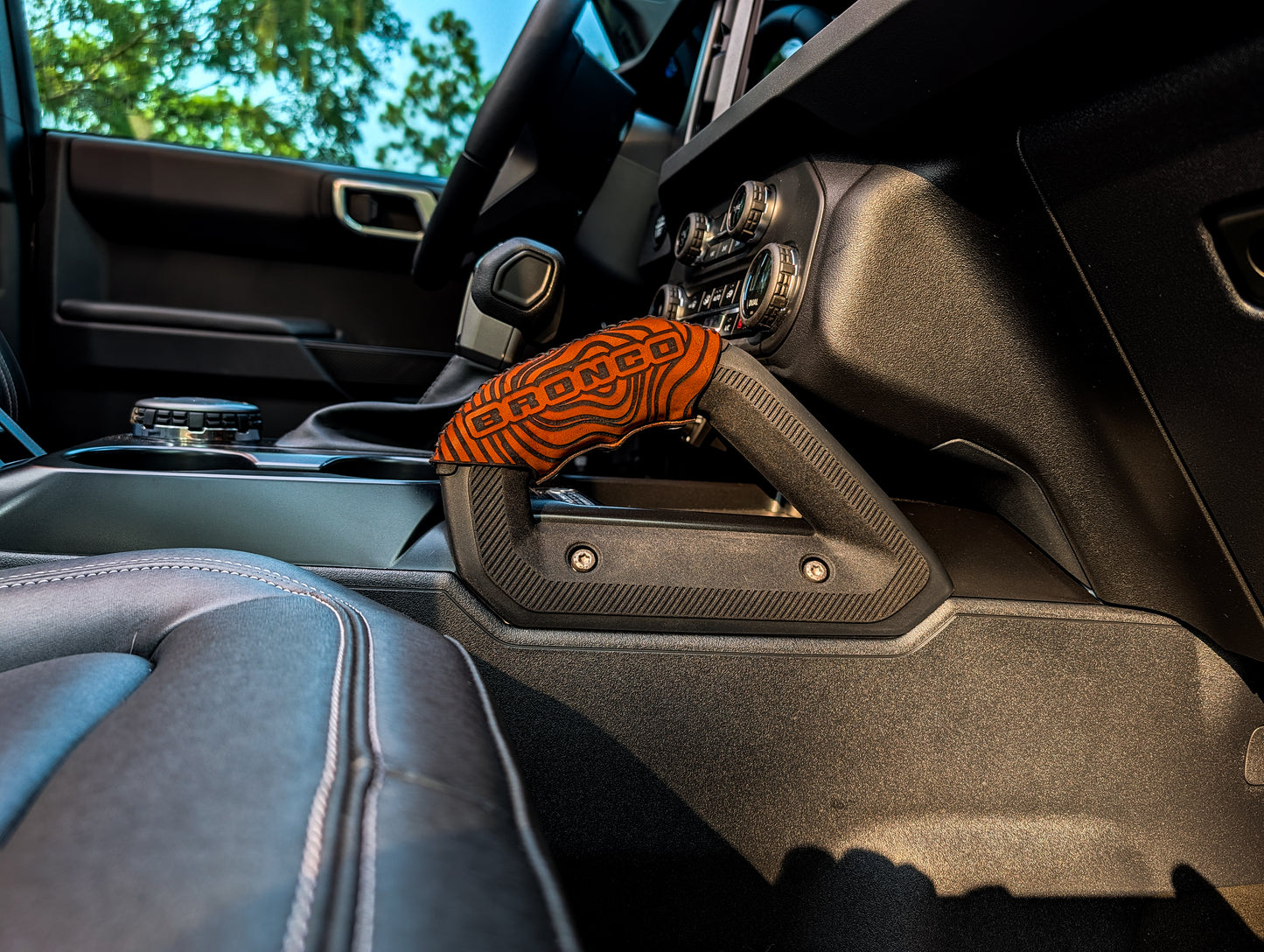 2021+ Ford Bronco Leather Grab Handle Wrap Set | Full Grain Leather Interior Accessories