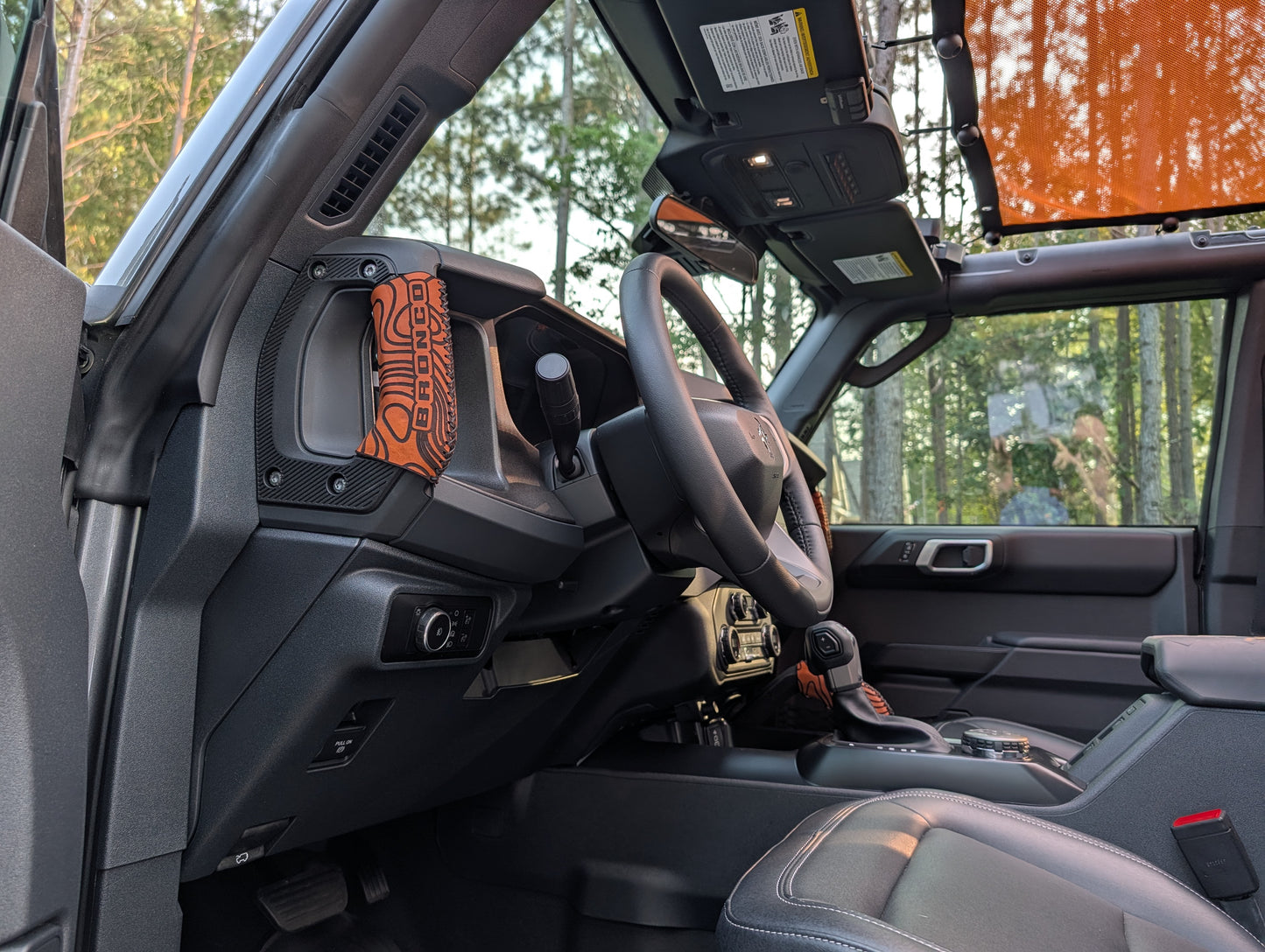 2021+ Ford Bronco Leather Grab Handle Wrap Set | Full Grain Leather Interior Accessories