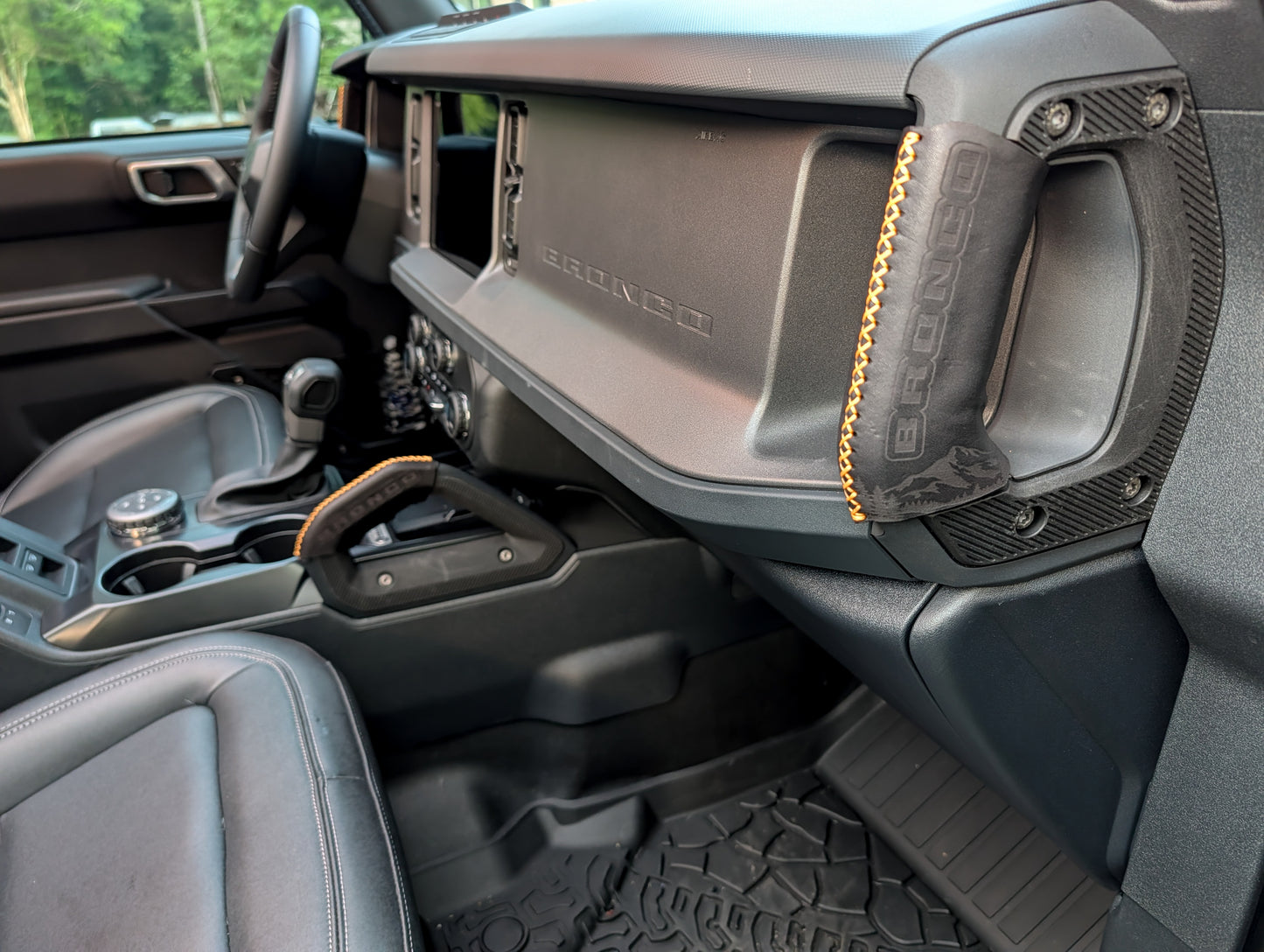 2021+ Ford Bronco Leather Grab Handle Wrap Set | Full Grain Leather Interior Accessories