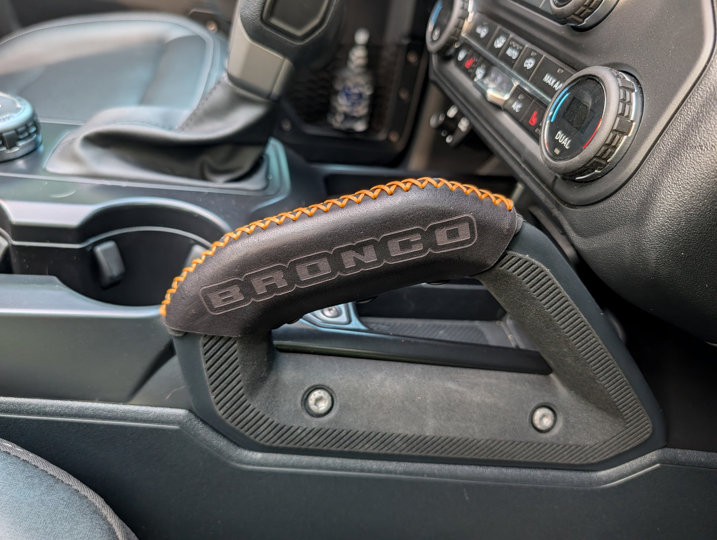 2021+ Ford Bronco Leather Grab Handle Wrap Set | Full Grain Leather Interior Accessories